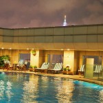 43F屋上プールに魅かれて、シャングリ・ラ ホテル 台北